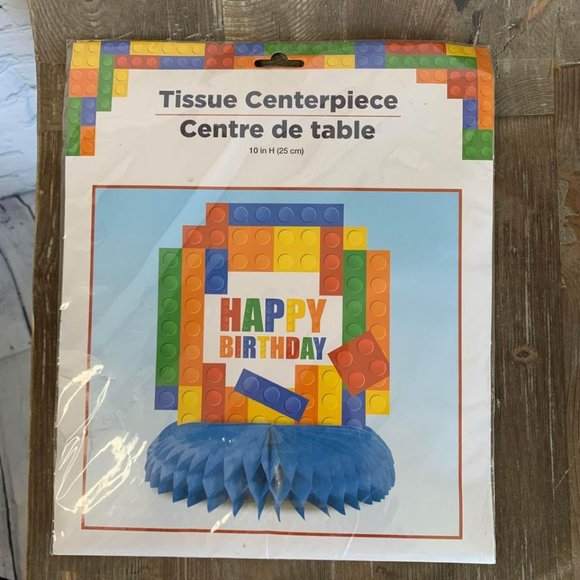 Lego blocks Birthday party decor banner + centerpiece Legos boys girls - Picture 2 of 4